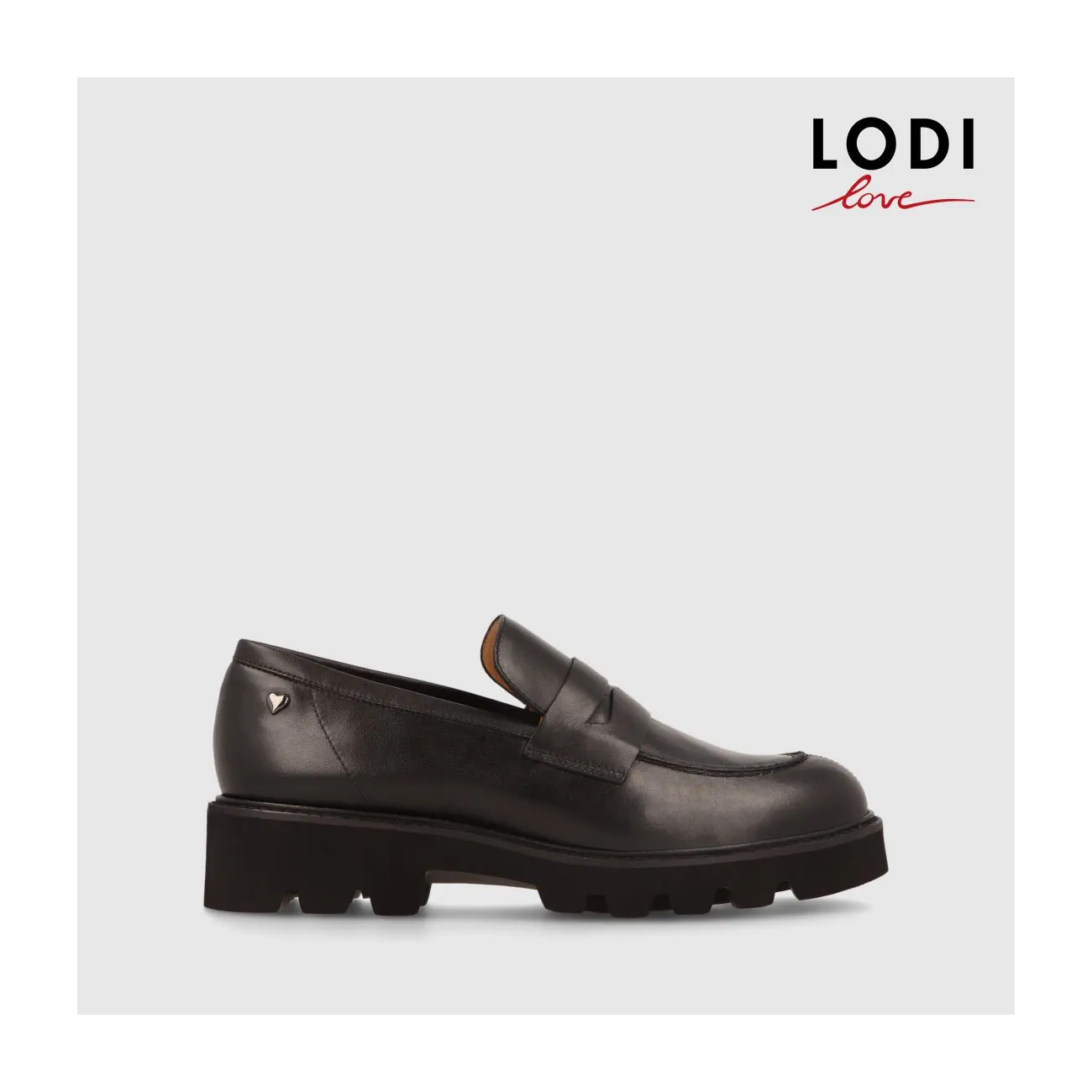 Mocassins en cuir noir pour femme | Chaussures femme LODI en ligne.